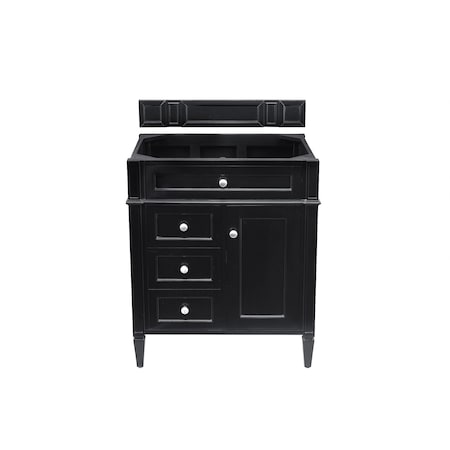 James Martin Vanities Brittany 30in Single Vanity Cabinet, Black Onyx 650-V30-BKO